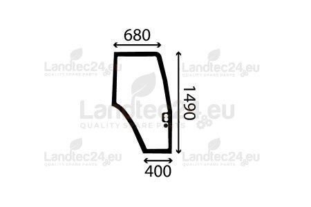 Türscheibe rechts 82000367 für New Holland, Ford, Fiat